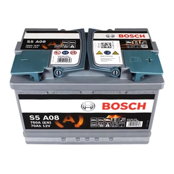 Фото - Автомобильный аккумулятор Bosch S5 AGM 12В 70А 760А R+ (0092S5A080)